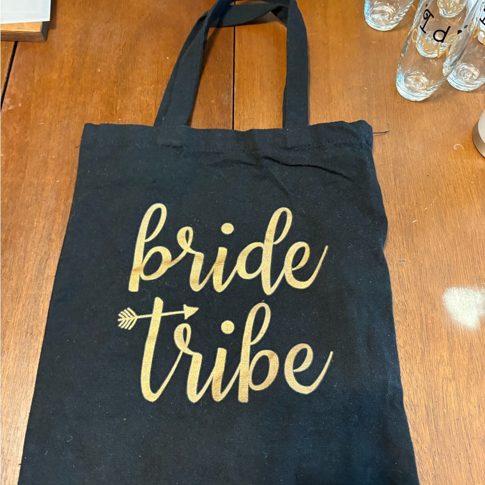 Bride tribe tote bag